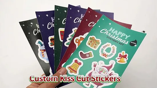 A4 wasserfester Vinyl-Kiss-Cut-Aufkleberbogen