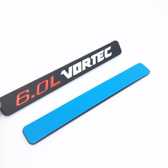 Fabrik Großhandel Kunden Logo 6.0L Vortec Abzeichen Embleme ABS 3D Fit 1500 2500HD 3500HD Neu