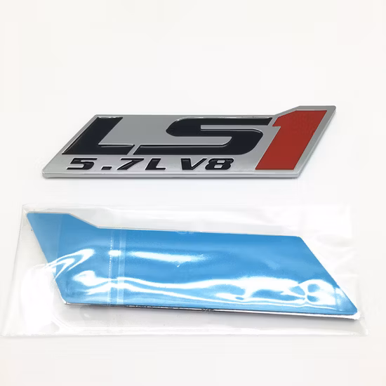 Fabrik-Großhandels-Kundenlogo, passend für Chrom-Rot-ABS-Embleme, Abzeichen, Ls1, 5,7 l, V8, passend für Silverado, Neu
